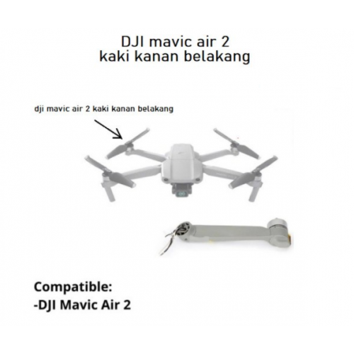 dji mavic air 2 kaki kanan belakang - dji mavic air 2 rear right arm